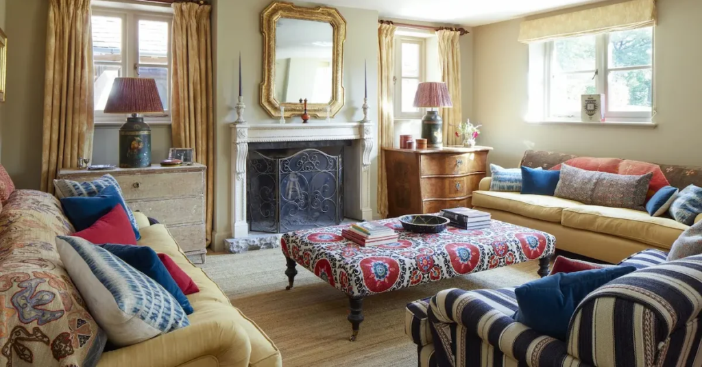 Beautiful and useful home living space with stylish décor, smart storage, indoor plants, and organized furniture